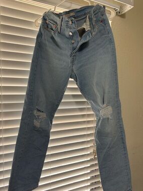 Levi's Light Blue Denim Wedgie Straight Jeans